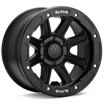 ALPHAequipt xCommander Matte Black w/Black Ring Wheels 17 In 17x9 -20 XC1790512720MB