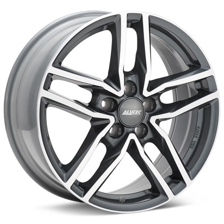 ALUTEC Ikenu Machined w/Gloss Grey Accent Wheels 16 In 16x6.5 +38 IKE65638B82-9