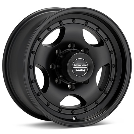 American Racing AR23 Black Painted Wheels 15 In 15x7 -6 AR235761B