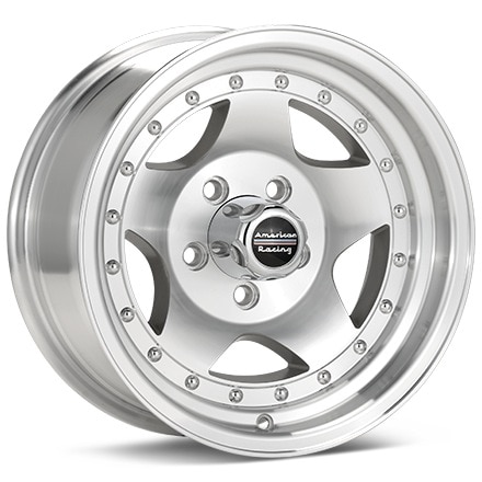 American Racing AR23 Silver Machined W/Clearcoat Wheels 15 In 15x8 -19 AR235885