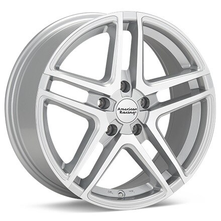 American Racing AR907 Silver Machined w/Clearcoat Wheels 16 In 16x7 40 AR90767012440