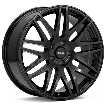 American Racing AR928 Gloss Black Wheels 17 In 17x7 +40 AR92877012340