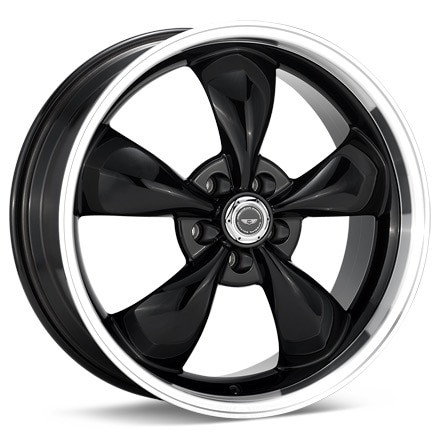 American Racing Authentic Hot Rod AR105 Torq-Thrust M Black w/Mach Lip Wheels 17 In 17x8 0 AR105M7861B