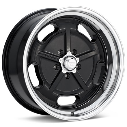 American Racing Authentic Hot Rod VN511 Salt Flat Black W/Mach Lip Wheels 17 In 17x7 +00 VN51177034300