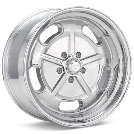 American Racing Authentic Hot Rod VN511 Salt Flat Polished Wheels 17 In 17x7 +00 VN51177012100