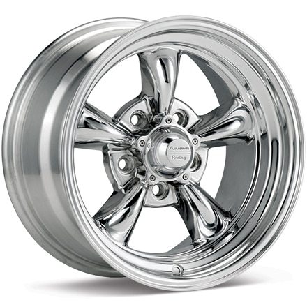 American Racing Authentic Hot Rod VN515 Torq Thrust II 1 PC Polished Wheels 17 In 17x8 14 VN5157874