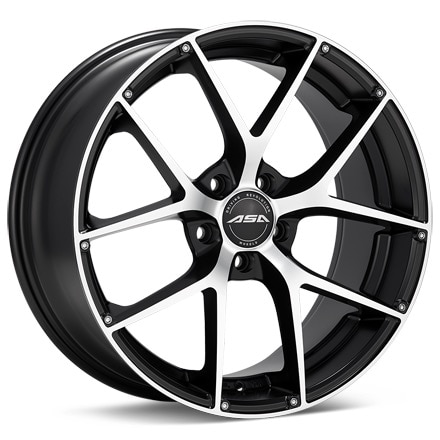 ASA GT14 Machined w/Black Accent Wheels 20 In 20x8.5 +32 GT142853BMF