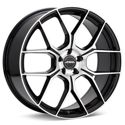 ASA GT15 Machined w/Black Accent Wheels 20 In 20x8.5 +18 GT152851BMF
