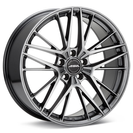 ASA GT16 Gloss Gunmetal Silver Painted Wheels 20 In 20x8.5 +18 GT162851GGMS