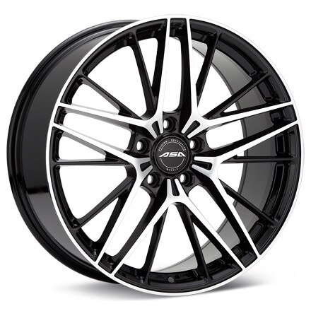 ASA GT16 Machined w/Black Accent Wheels 20 In 20x8.5 +18 GT162851BMF