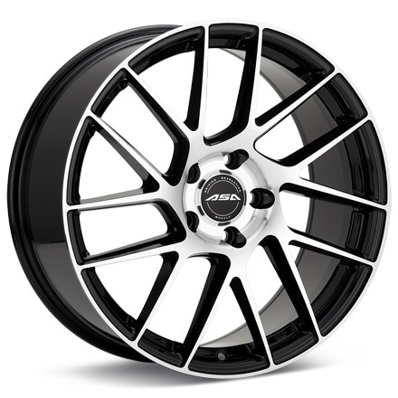 ASA GT17 Machined W/Black Accent Wheels 19 In 19x8.5 +45 GT1798510BMF