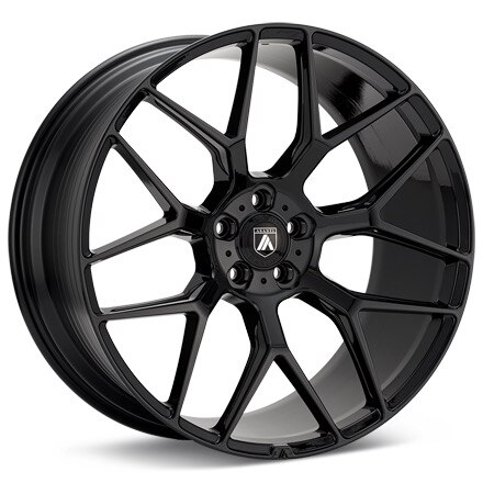 ASANTI Black Label ABL-27 Gloss Black Wheels 22 In 22x9 +32 ABL27-22905632BK