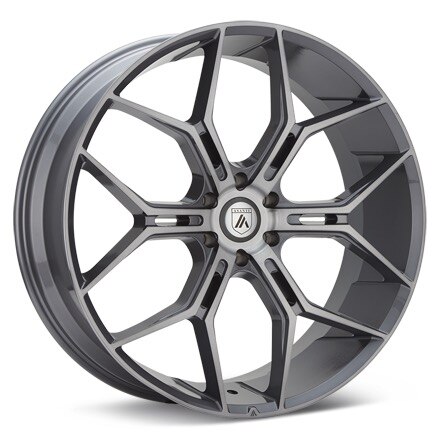 ASANTI Black Label ABL-38 Brushed Titanium Wheels 22 In 22x9.5 +38 ABL38-22956238TB