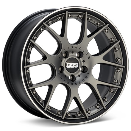 BBS CH-R II Matte Grey w/Pol Stainless Lip Wheels 21 In 21x10.5 +35 X0711032