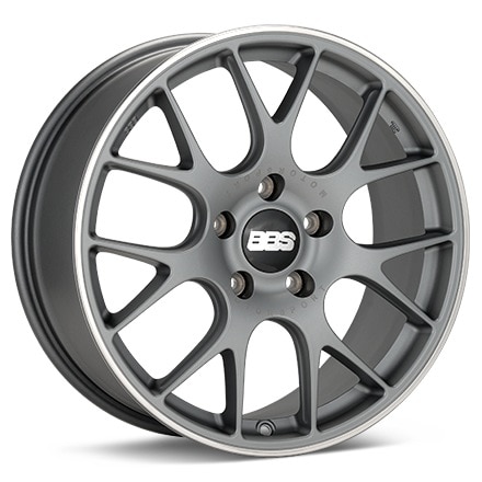 BBS CH-R Porsche Titanium w/Pol Stainless Lip Wheels 19 In 19x8.5 51 X0362346
