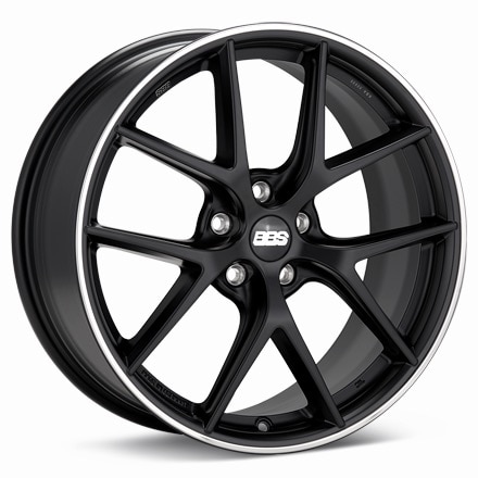 BBS CI-R Black w/Polished Stainless Lip Wheels 20 In 20x8.5 +40 X10015152