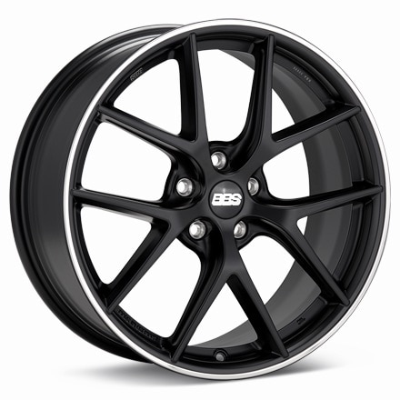 BBS CI-R Black W/Polished Stainless Lip Wheels 19 In 19x8.5 32 X10015219