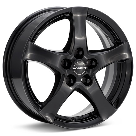 Borbet Type F Gloss Black Wheels 17 In 17x7 +50 8135782