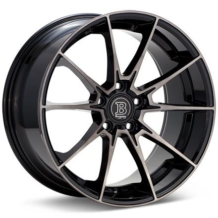 Bremmer Kraft BR17 Black Machined w/Dark Tint Wheels 18 In 18x8 +45 BR17885084572BMDT