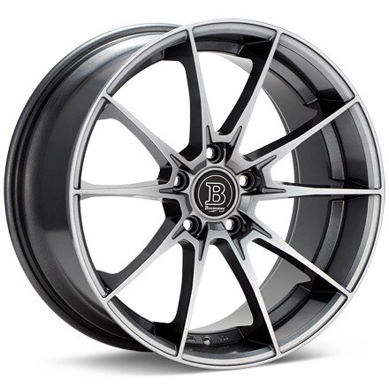 Bremmer Kraft BR17 Gloss Gunmetal Silver Wheels 18 In 18x8 +32 BR17885123272GGMS