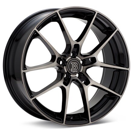 Bremmer Kraft BR18 Black Machined W/Dark Tint Wheels 18 In 18x8 +32 BR188802BMDT