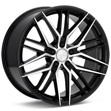 Drag DR-77 Machined w/Gloss Black Accent Wheels 17 In 17x7.5 +40 DR771775064073GBM