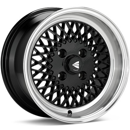 Enkei Performance Enkei92 Black w/Mach Lip Wheels 15 In 15x7 38 465-570-4938BK