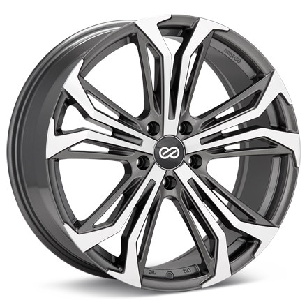 Enkei Performance Vortex 5 Machined w/Anthracite Accent Wheels 20 In 20x8.5 38 510-285-6538AM