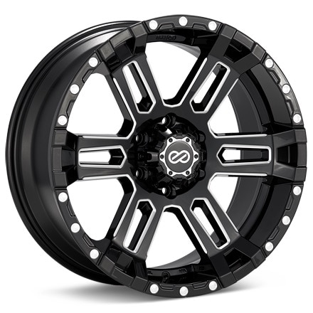 Enkei Truck Commander Black w/Milled Accent Wheels 20 In 20x9 25 519-290-8325BKM