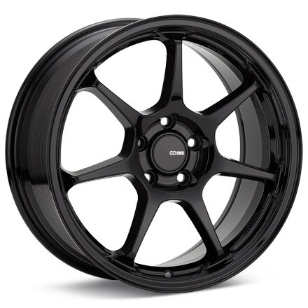 Enkei Tuning TS-7 Gloss Black Painted Wheels 18 In 18x8 +35 535-880-6535BK