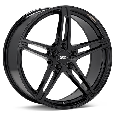 FLOW ONE Race Spec F1 Gloss Black Painted Wheels 18 In 18x8.5 30 F188502GB