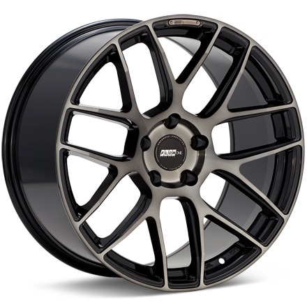 FLOW ONE Race Spec F2 Black Machined w/Dark Tint Wheels 20 In 20x8.5 +18 F228502BMDT