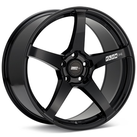 FLOW ONE Race Spec F5 Gloss Black Wheels 18 In 18x8 +40 F588001GB