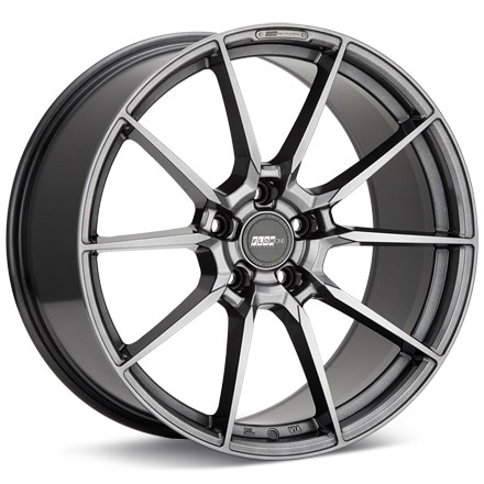 FLOW ONE Race Spec F6 Gloss Gunmetal Silver Wheels 20 In 20x8.5 +18 F628502GGMS