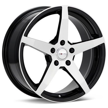 Focal F55 Machined w/Black Accent Wheels 16 In 16x7 +40 455-6712U+40