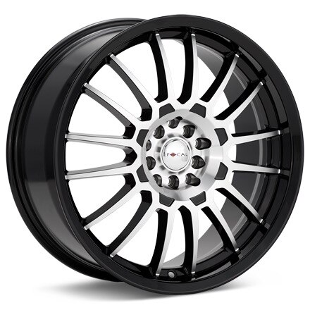 Focal F56 Machined w/Black Accent Wheels 16 In 16x7 +40 456-6701U+40