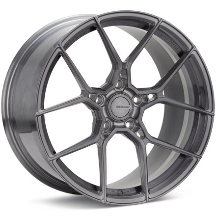 FORGED ONE Competition FF10 Brushed w/Dark Tint Clearcoat Wheels 19 In 19x10 +45 FF10191007BDT
