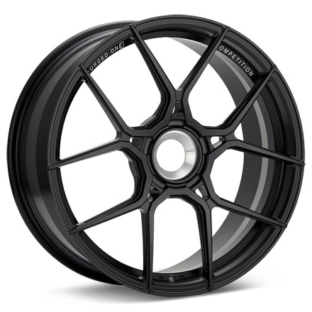 FORGED ONE Competition FF10 CenterLock Satin Black Painted Wheels 19 In 19x11 +56 FF10191103SB