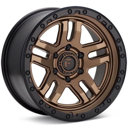 Fuel Off-Road Ammo Matte Bronze w/Black Ring Wheels 17 In 17x9 +01 D70217907550