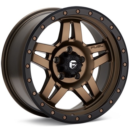 Fuel Off-Road Anza Matte Bronze W/Black Ring Wheels 20 In 20x9 +1 D58320908350