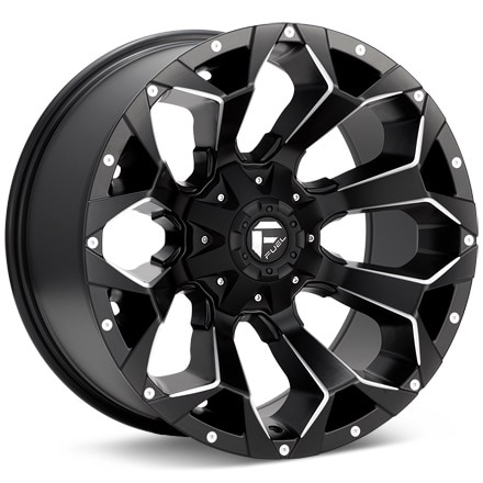 Fuel Off-Road Assault Black W/Milled Accent Wheels 20 In 20x9 +1 D54620907050