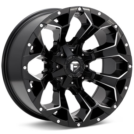Fuel Off-Road Assault Gloss Black w/Milled Accent Wheels 17 In 17x9 +1 D57617902650