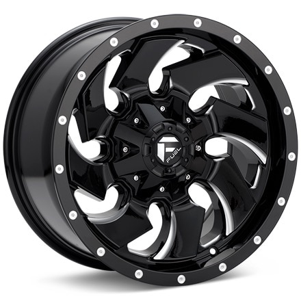 Fuel Off-Road Cleaver Gloss Black w/Milled Accent Wheels 17 In 17x9 +1 D57417908250
