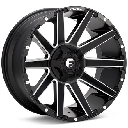 Fuel Off-Road Contra Black w/Milled Accent Wheels 22 In 22x10 -19 D61622009846