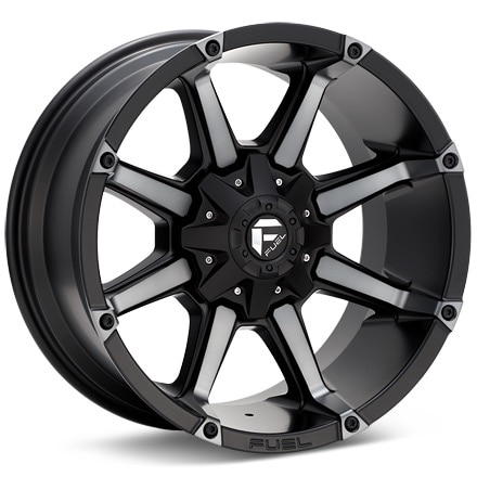 Fuel Off-Road Coupler Black Machined W/Dark Tint Wheels 20 In 20x9 +1 D55620909850