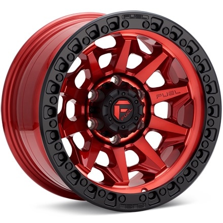 Fuel Off-Road Covert Candy Red W/Black Ring Wheels 20 In 20x9 +01 D69520908950