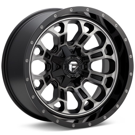 Fuel Off-Road Crush Black Machined w/Dark Tint Wheels 17 In 17x9 -12 D56117909845