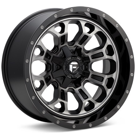 Fuel Off-Road Crush Black Machined W/Dark Tint Wheels 17 In 17x9 -12 D56117909845