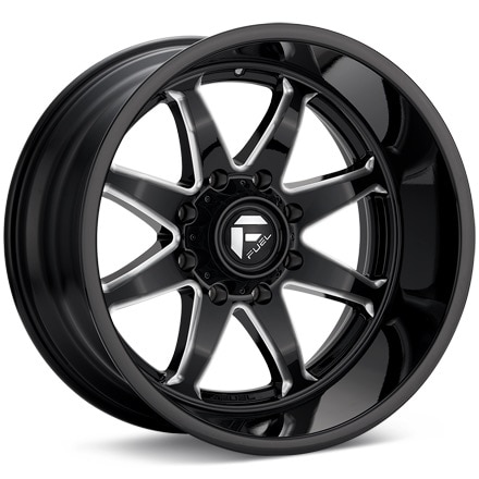 Fuel Off-Road Hammer Gloss Black w/Milled Accent Wheels 20 In 20x9 +01 D74920908450