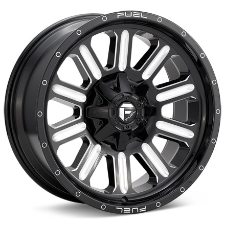 Fuel Off-Road Hardline Gloss Black W/Milled Accent Wheels 20 In 20x10 -18 D62020007047